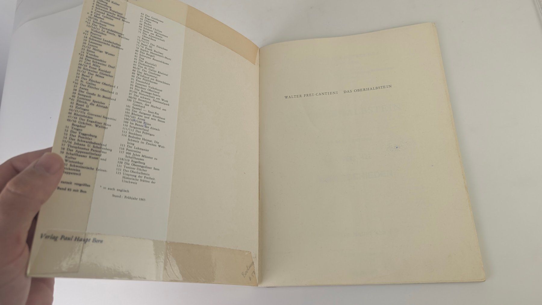 Libri: Schweizer Heimatbücher: Das Oberhalbstein 1965 – Usato da Zürich venduto da axolottchen 2