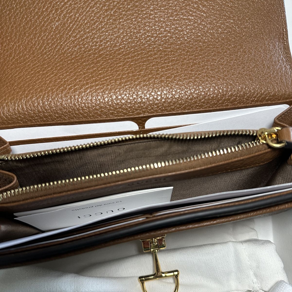 Gucci Portamonete: Gucci Softbit textured leather purse brown – Nuovo e nell'imballaggio originale da Genève venduto da naako131 3