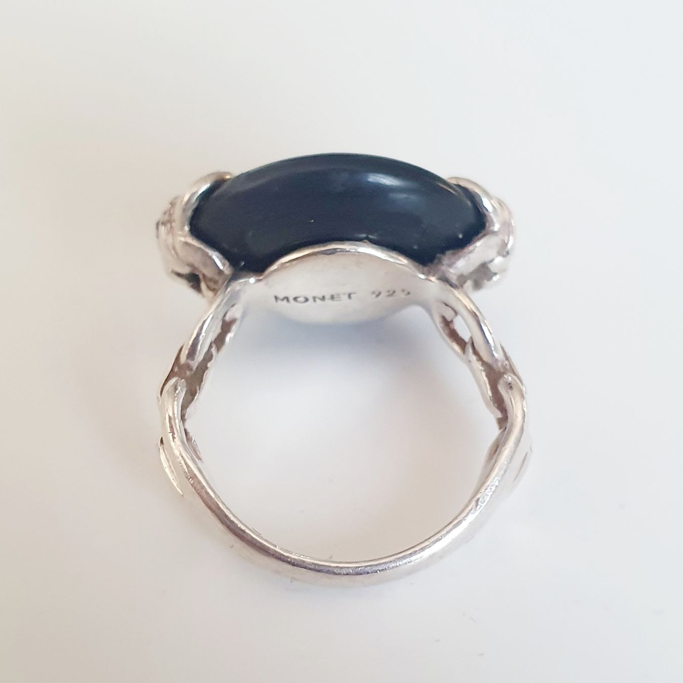Anelli: Monet Vintage Ring, Silber 925, Schwarz, Grösse 19.6 mm – Usato da Kreuzlingen venduto da Wunderkiste123 4