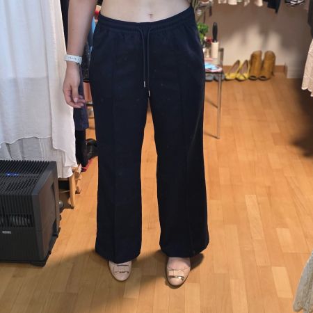 Dunkelblaue Hose mit Bindeband L/XL elegant