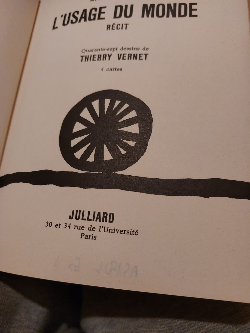 Libri: L'USAGE du MONDE – Usato da Genève venduto da macadam 1