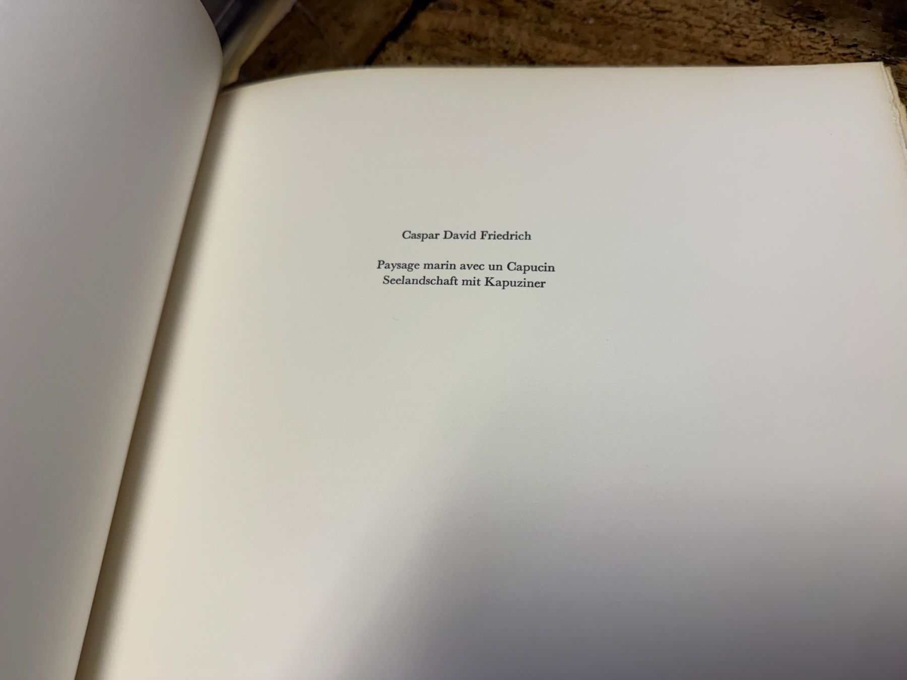 Livres: Caspar David FRIEDRICH paysage marin avec.. – D'occasion à Bern par Jwpm66 1