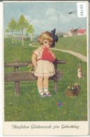 Herzlichen Glückwunsch zum Geburtstag - Kleines Mädchen