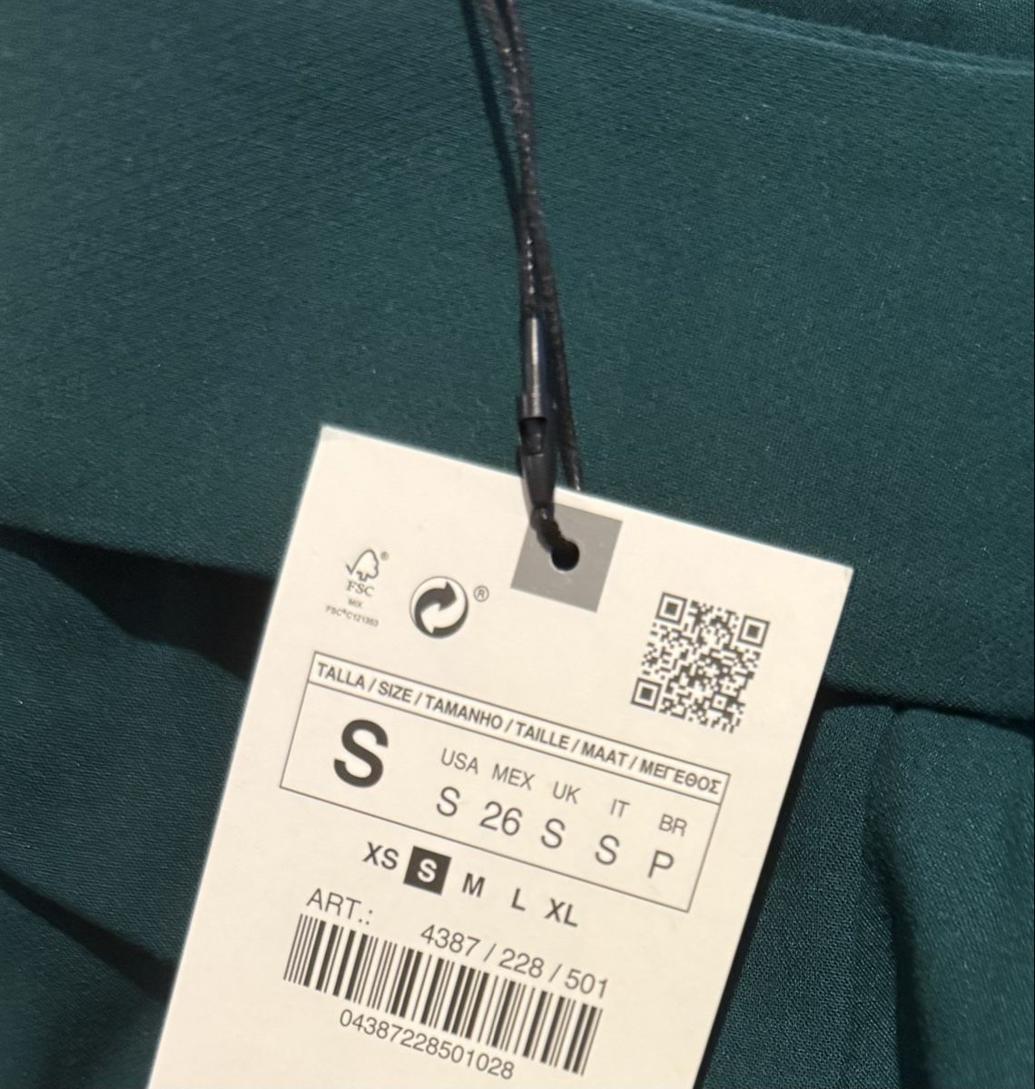 Zara Pantaloni: Zara Dark Green Trousers with Lined Belt – Nuovo e nell'imballaggio originale da Basel venduto da 1moonstar 1