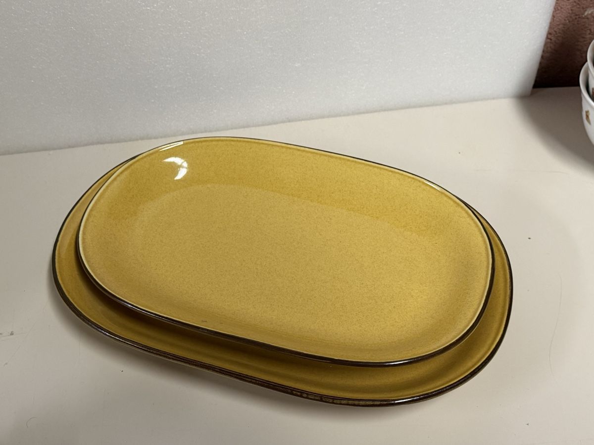 Rössler Piatti di portata: 2x Original Rössler Design Platte Servierplatte – Usato da Deitingen venduto da Himhip 2