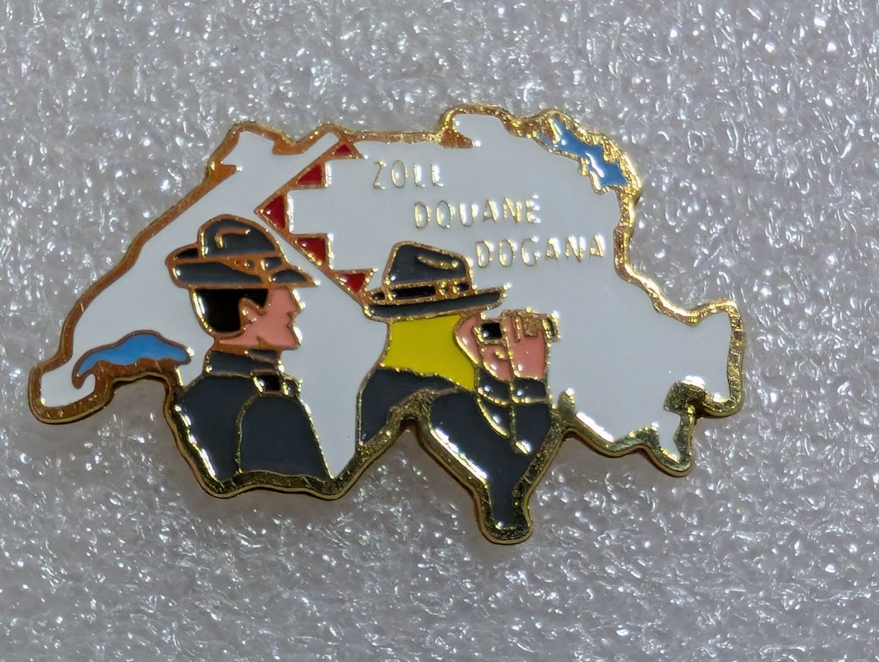 Placchette & Badge: Ansteckpin 247: Zoll Schweiz – Usato da Oppligen venduto da Pin-Fall-Shop