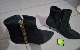 Schwarze Stiefelette Gr 38 / Neu, mit Etikette