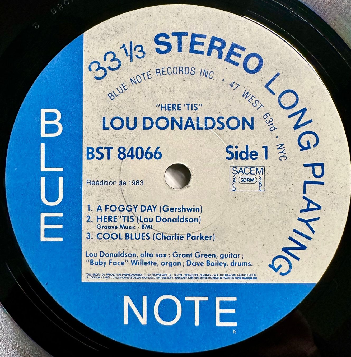 Schallplatten: Lou Donaldson - Here 'Tis //LP: VG+; Sleeve: VG++ – Gebraucht aus Zürich von saltbee 2