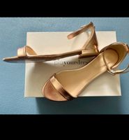 Sandalen Piqyourdress flach roségold neu Gr. 40