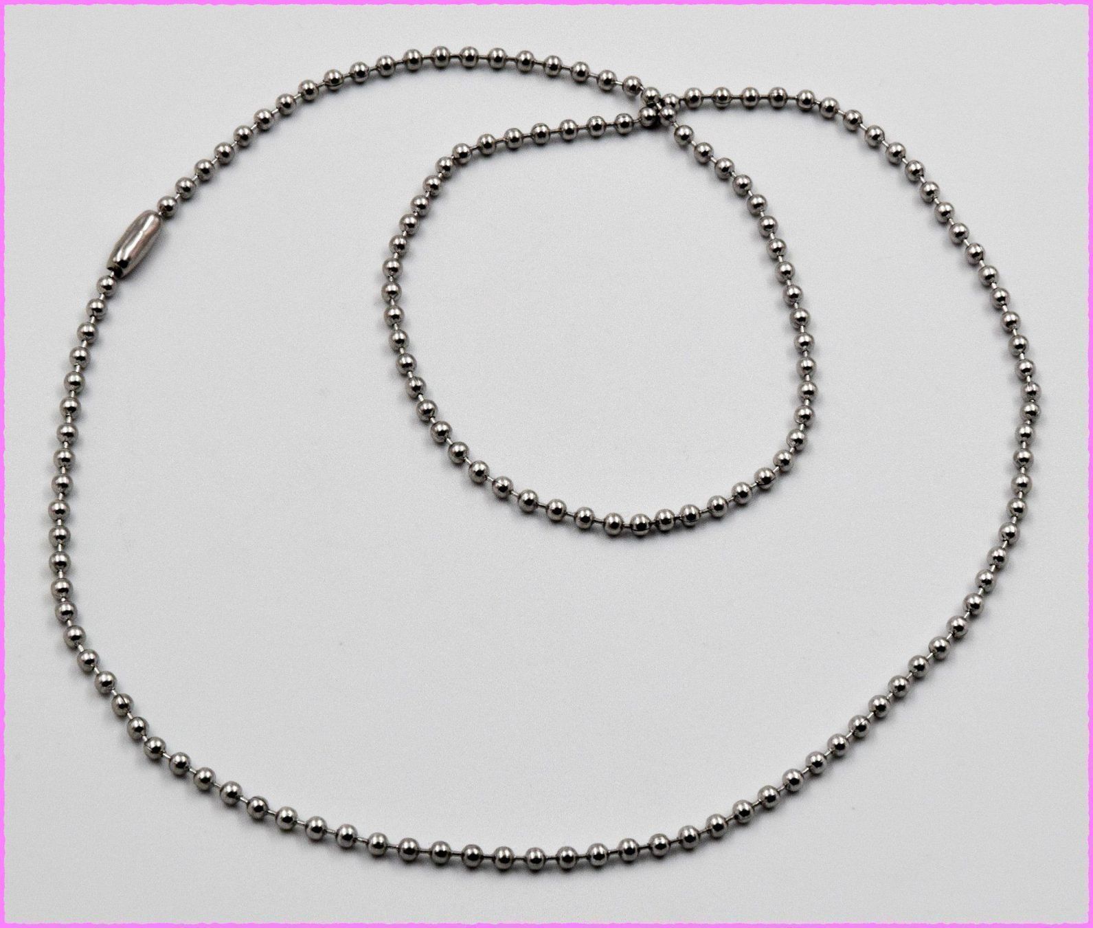 Catenine: Halskette Edelstahl ca. 51cm – Nuovo e nell'imballaggio originale da Oberglatt ZH venduto da Diamond-Girl 1