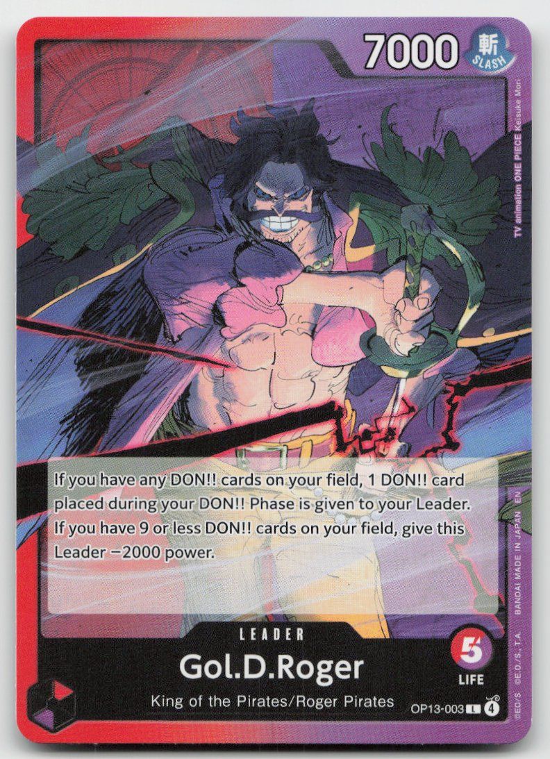Bandai Carte collezionabili: One Piece Gol.D.Roger OP13-003 L – Usato da Lugano venduto da VlaseCard