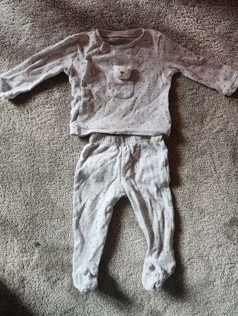 Winter Baby Pyjama mit Bärli-Motiv, Grösse 74 cm