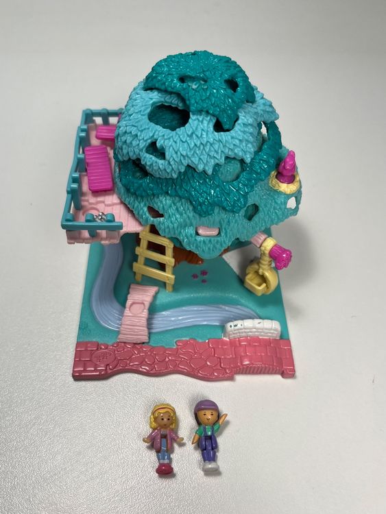 Lot Vintage Polly Pocket : 5 Boîtes + 9 Personnages – Bluebird – Occasion