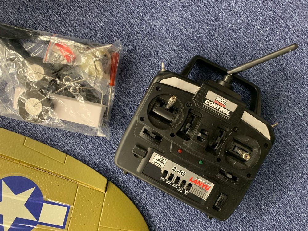 Komplettset ohne Akku: RC P-47 Flugzeug Brushless,  2.4GHz 4