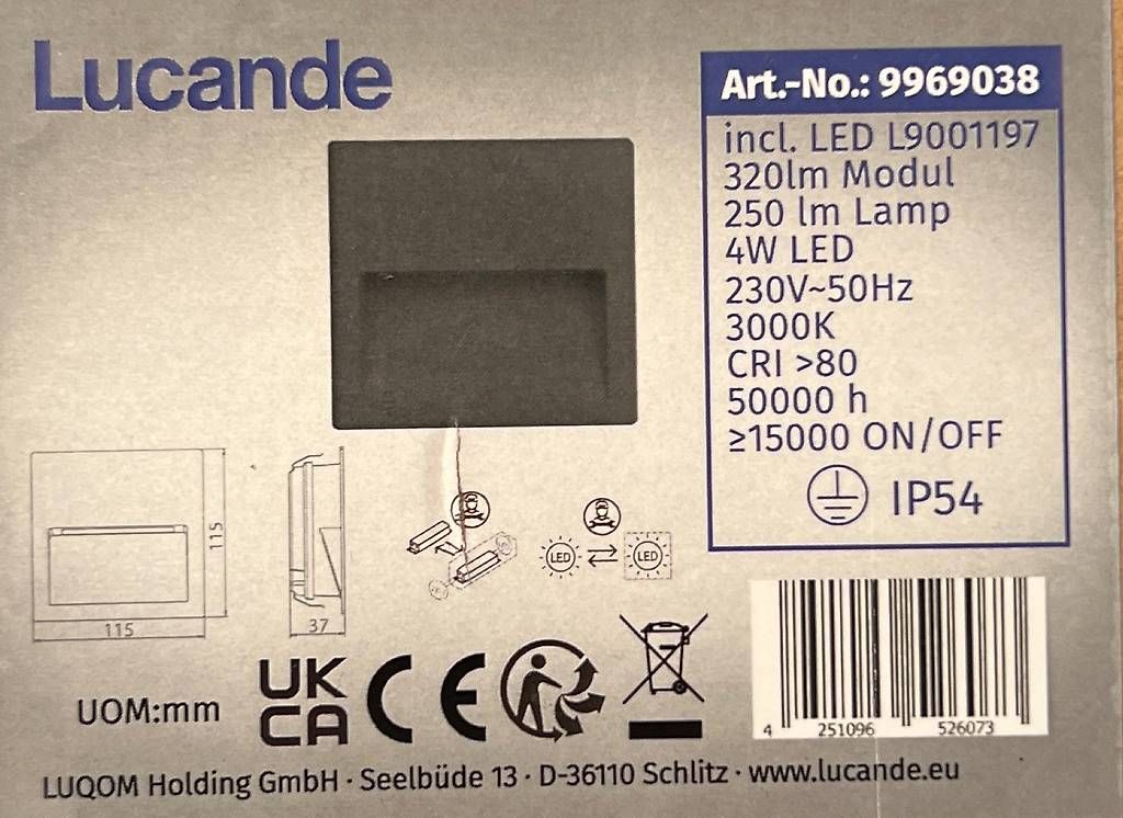 Lampes: Lucande Loya Aussenleuchte LED NEU – D'occasion à Zollikon par js9js9 1
