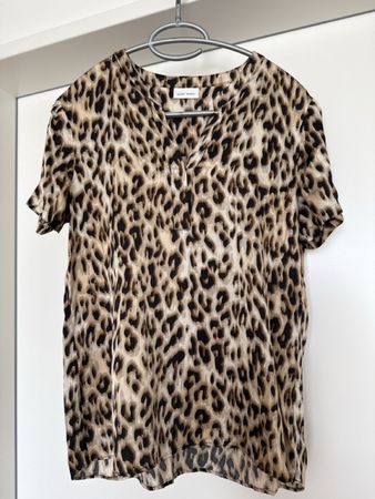 Gerry Weber Bluse Leo-Print Gr. S leicht Sommerlich Top Zus