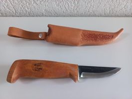 Messer mit Lederscheide, Holzgriff, Finland knife / Messer