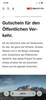 SBB Gutschein auf Ticket usw 99.- wert öffentlicher Verkehr 