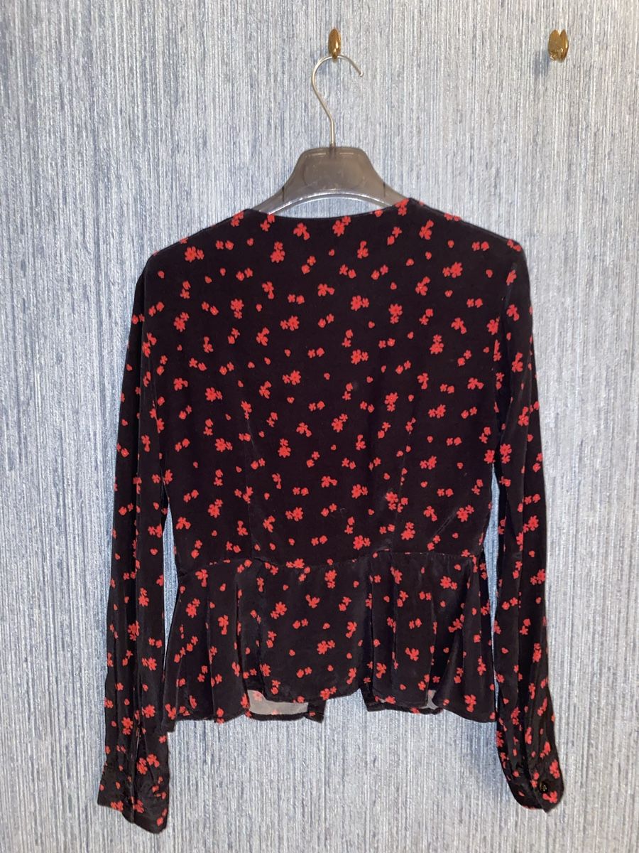 Kookai Camicette: Kookai - Blouse à fleurs rouge/noir – Nuovo (secondo la descrizione) da Genève venduto da TheMattiBoutique 1