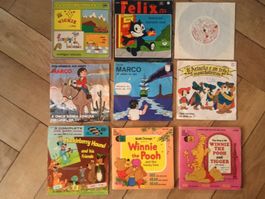 8 TV Cartoon Soundtrack-Singles *rare*
