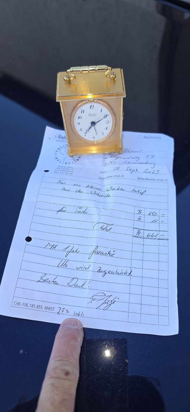 Imhof Sveglie: pendulette de voyage Imhof  – Usato da Lausanne venduto da lun_5f6l 2