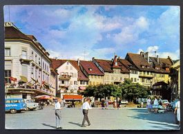 ZUG, Löwenplatz, Oldtimer Autos, Geschäfte, ca. 1970