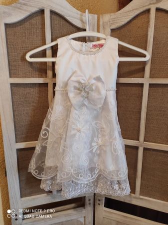Festkleid/ Blumenmädchen/ Hochzeitskleid Gr.3 ( Gr.86 ) 🕊️