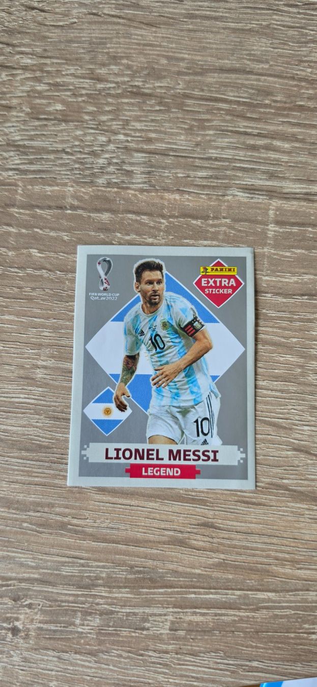 Panini Carte collezionabili: Lionel Messi Silver Extra Sticker Qatar 2022 – Nuovo (secondo la descrizione) da S. Antonino venduto da simo10