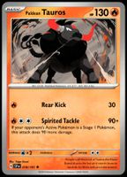 Pokémon Paldean Tauros 018/191   SV08 Surging Sparks