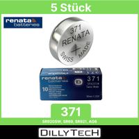 Renata 371 Box, SR920SW Knopfzellenbatterie - 5 Stk.