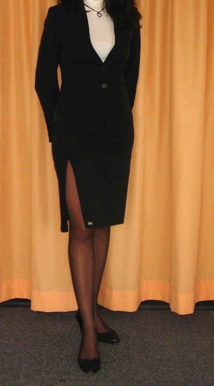 Dolce & Gabbana Gonne: Schwarzer Dolce & Gabbana Bleistiftrock Stretch-Baumwolle – Usato da Zürich venduto da sahaara01