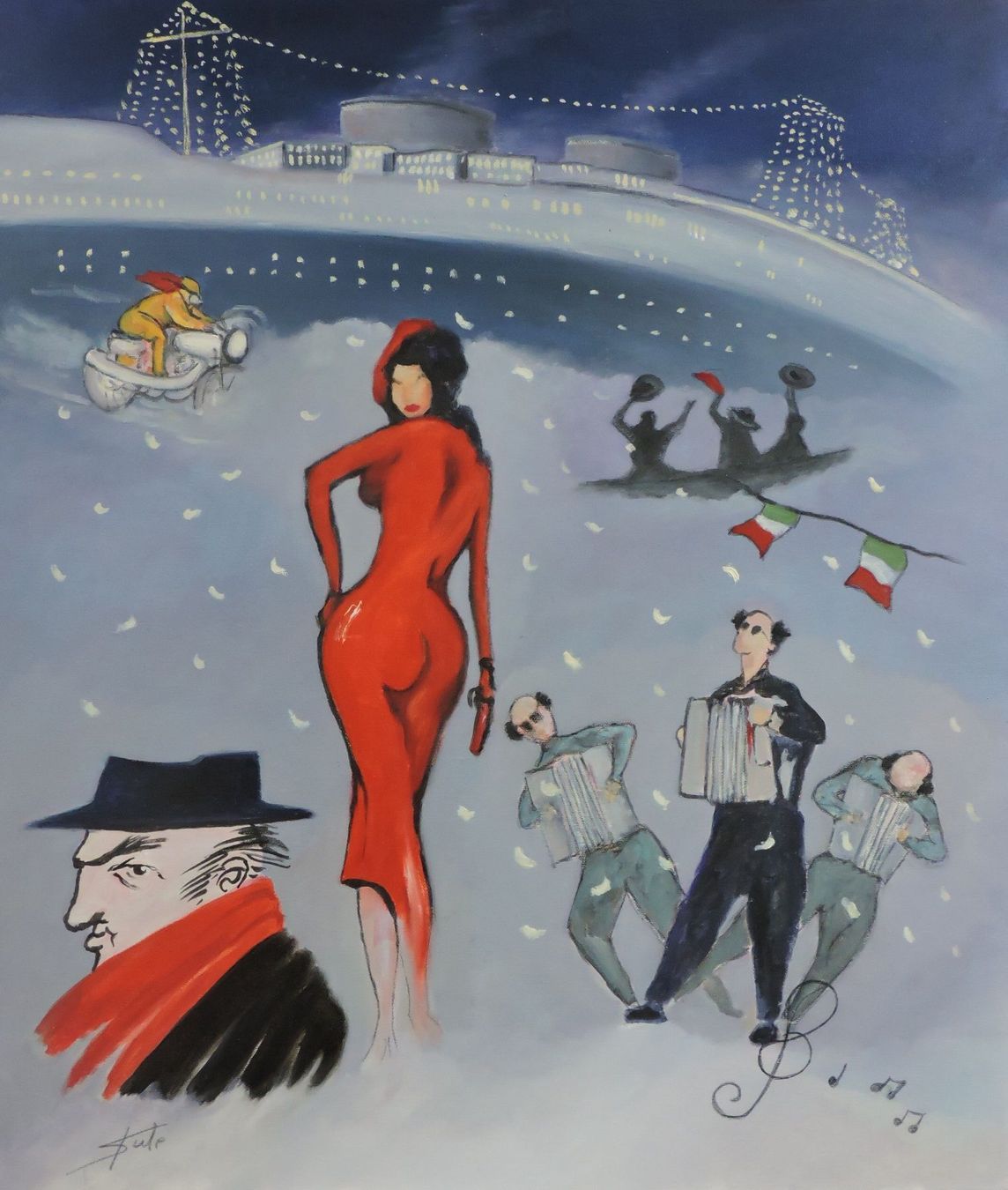 Dipinti: Italienisches Gemälde - 60x70cm – Nuovo e nell'imballaggio originale da Basel venduto da mar_rlr9