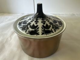 Zuckerdose Rosenthal Hilton 4829 mit Deckel braun/schwarz