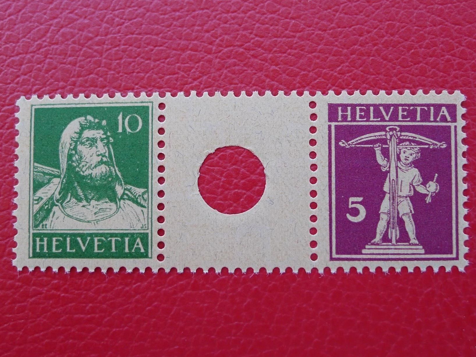 Alle Briefmarken: Zwischensteg: S28 ** postfrisch mit Attest, Kat: 900.-+ – Gebraucht aus Sursee von Luzernerraute