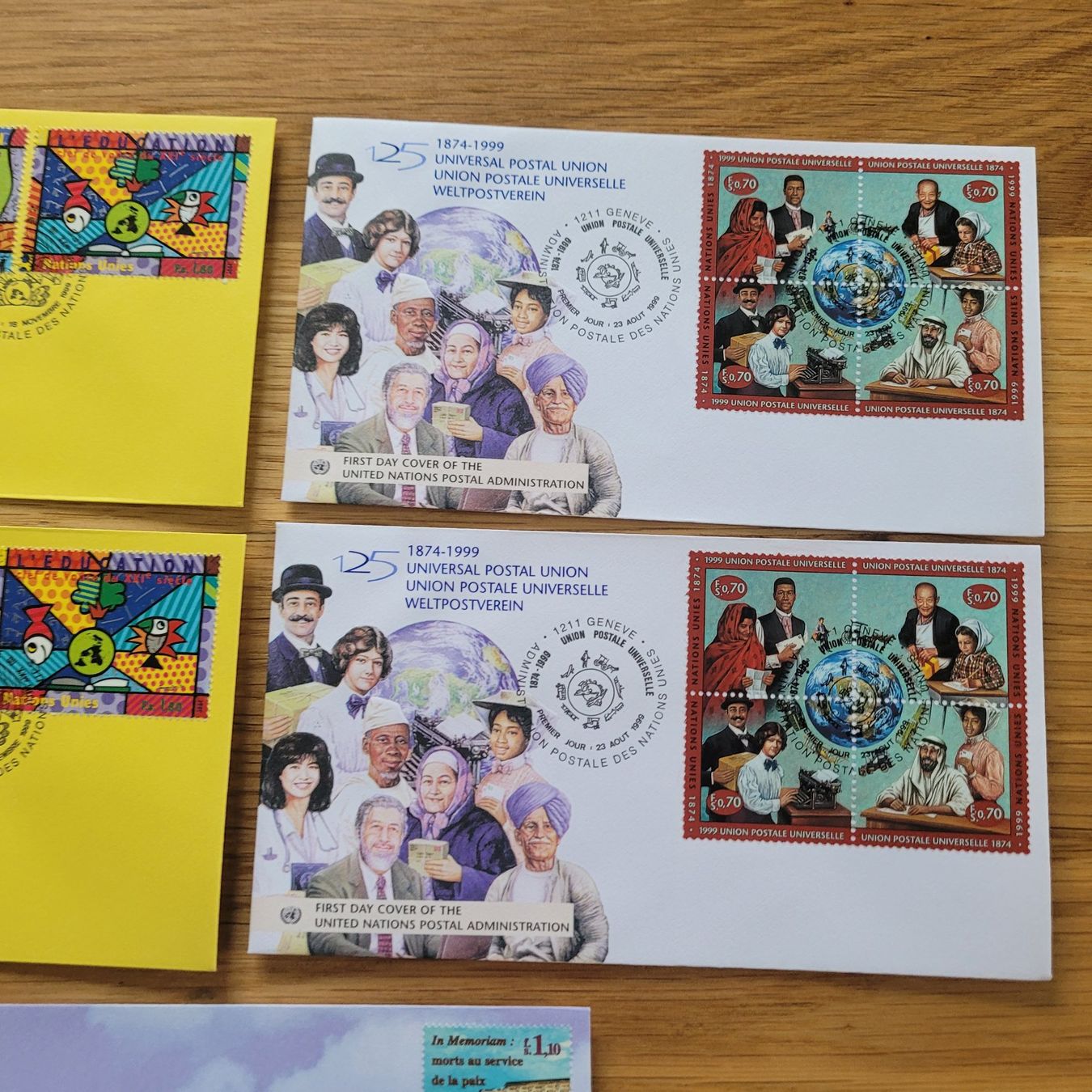 Alle Briefmarken: Los Mit FDC uno ONU – Gebraucht aus Biel/Bienne von Destockweb 5
