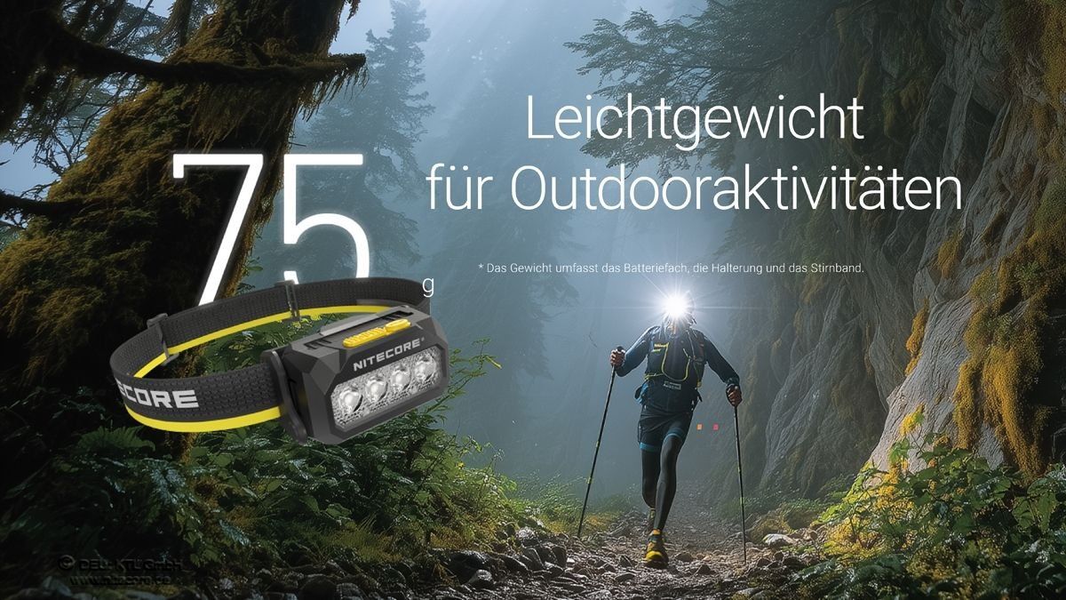NiteCore Lampen: Modulare Stirnlampe mit 3 Farbtemperaturen Nitecore HA27 UHE – Neu und originalverpackt aus Grüningen von Prolumin 8