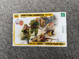 Zvezda  1:35 Soviet Sniper 3597 Team WWII Bausatz