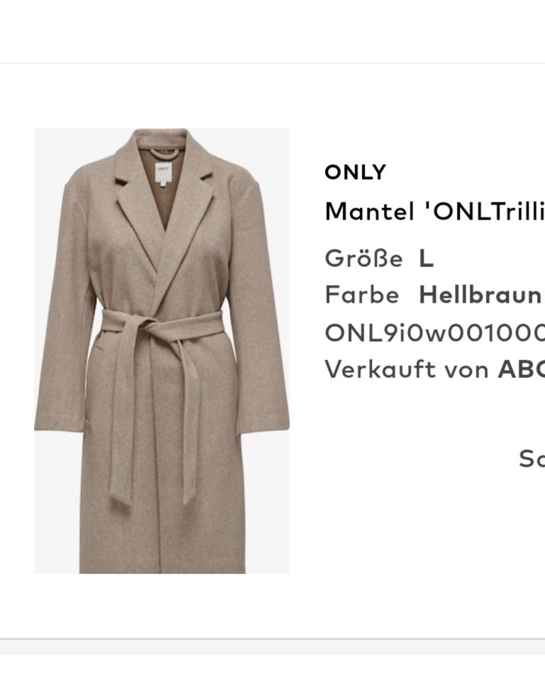 Only Cappotti: Only Mantel für Übergangszeit – Nuovo (secondo la descrizione) da Rickenbach SO venduto da Prise91 2