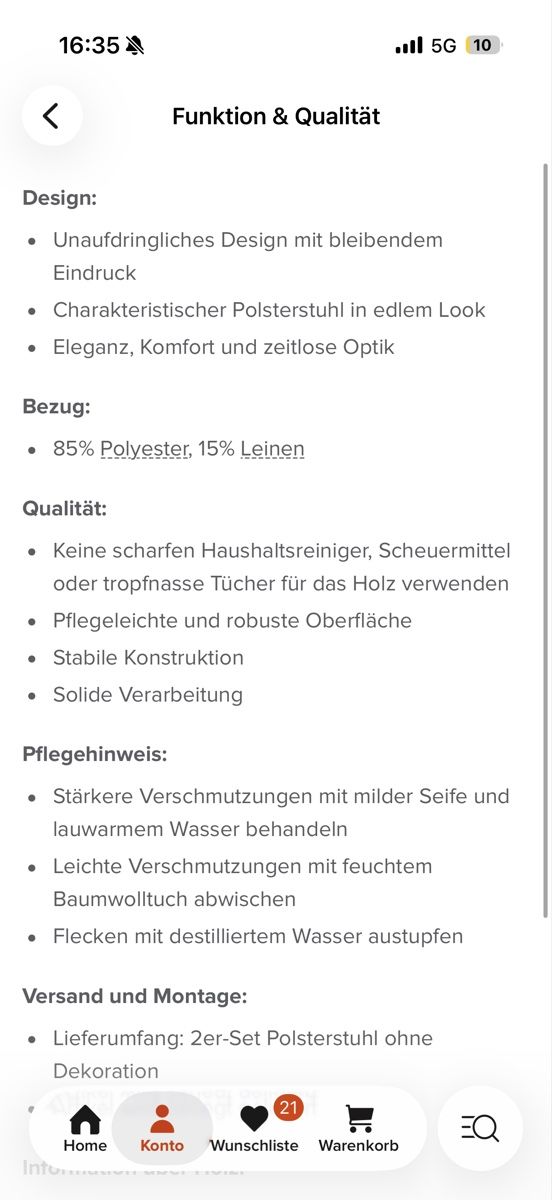 Sedie: Essstühle Maison Belfort Eiche – Nuovo (secondo la descrizione) da Uzwil venduto da Milenaa22 6
