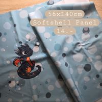 Softshell Stoff Smokey Flusebär