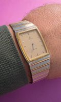 OMEGA DE VILLE TANK 1365 VINTAGE AUS 80erMADE GOLD/EDELSTAHL