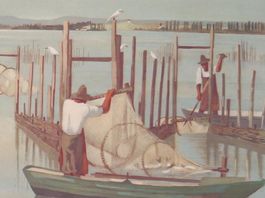 Schulwandbild "Fischerei am Bodensee" (Untersee) @ti