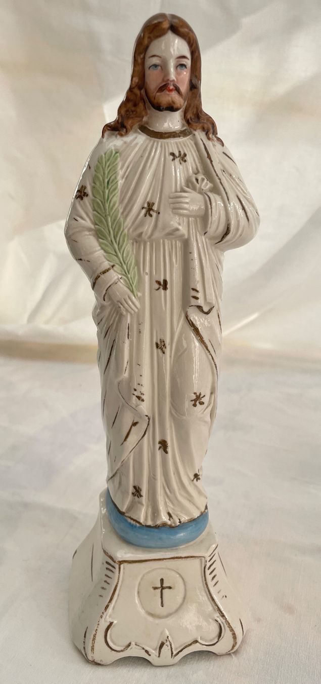 Statuette: Antike Heiligenfiguren & Kerzenständer – Usato da Kleinlützel venduto da Schatzkiste_Laufen 1
