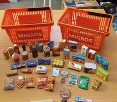 Migros Mini-Mania Set mit zwei Einkaufskörben 