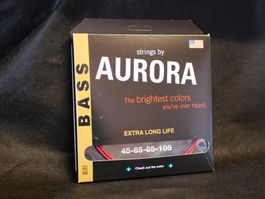 Aurora Premium Medium Bass Saiten - Red