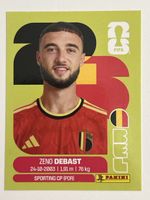 Zeno Debast sticker Panini FIFA World Cup 2026 Bel 5