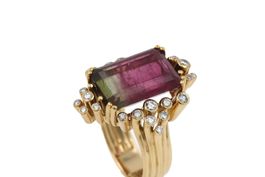 Turmalin Brillant Ring von Les Ambassadeurs 18K Gold *S4547