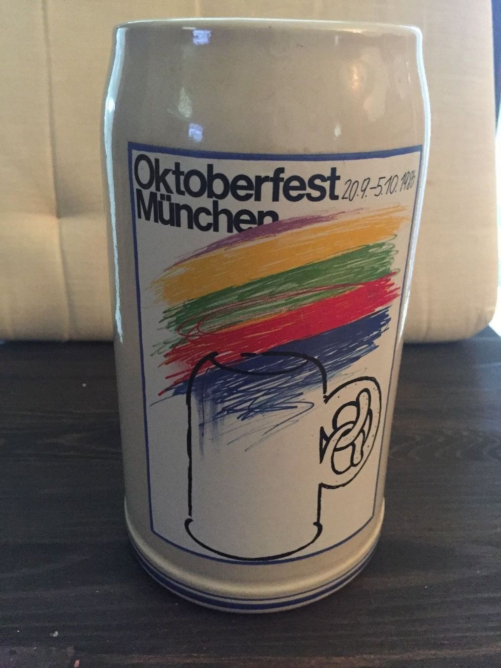 Bicchieri: Oktoberfest Bierkrug 1986 – Usato da Rapperswil SG venduto da Boadioz 3