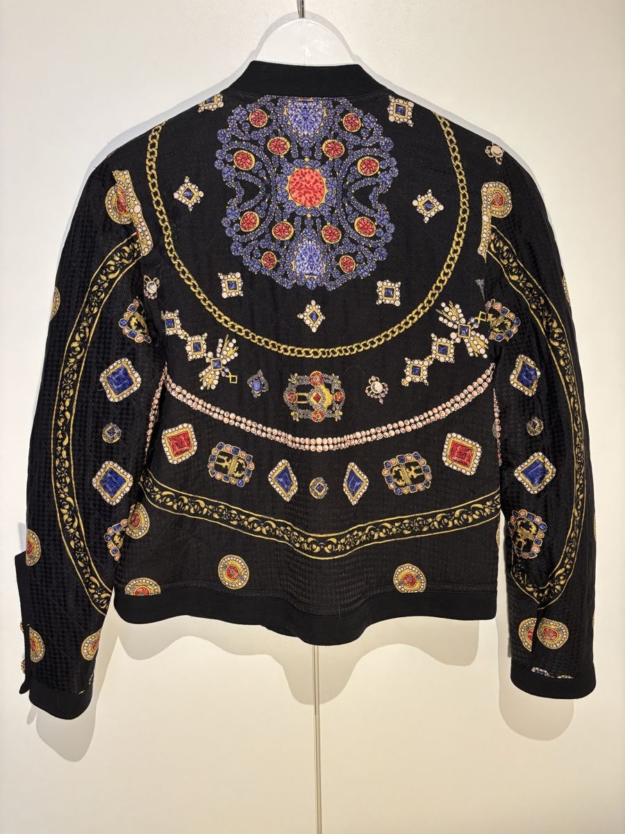 Giacche: Vintage Blazer Creation TH Braun Barock Muster Schwarz – Usato da Auslikon venduto da raf_hjb5 1