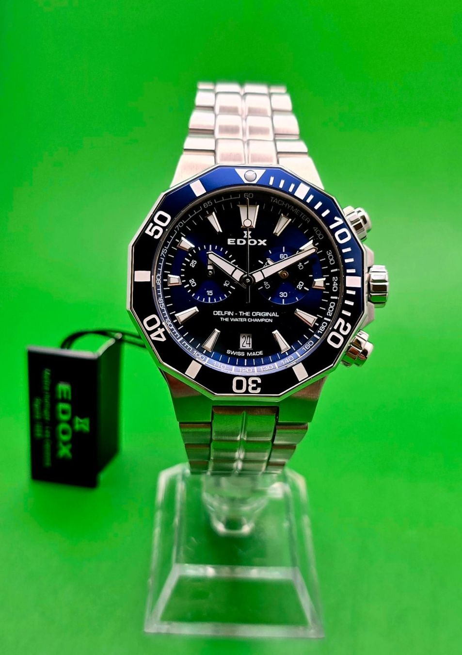 Edox Orologi: EDOX CHRONOMETER DATE HYDRO-SUB SWISS MADE SAPPHI – Nuovo e nell'imballaggio originale da Neftenbach venduto da Taschen-Uhren 2